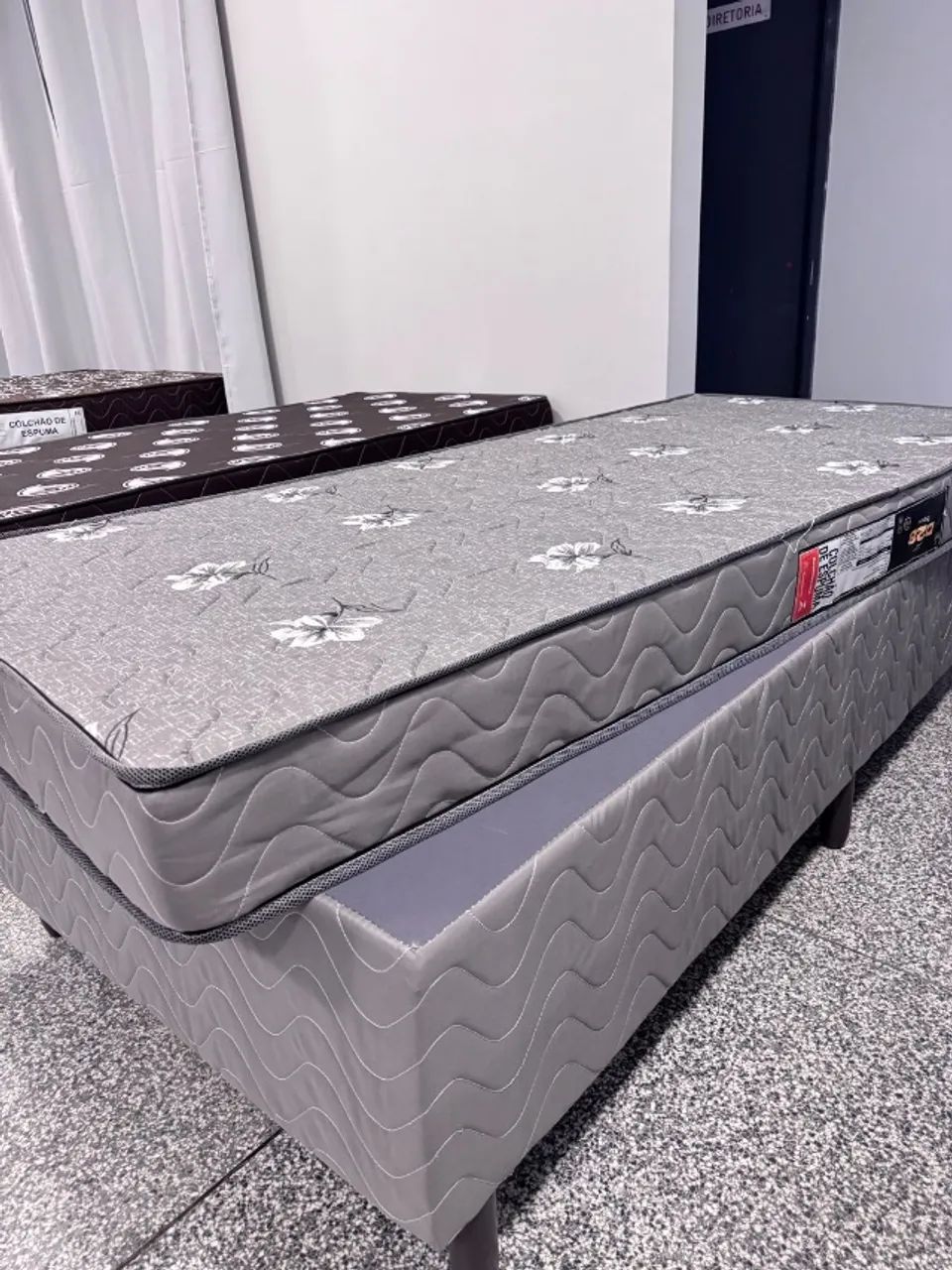 Cama De Solteiro Box E Colchão D28 Selado Inmetro Novo - Foto 2