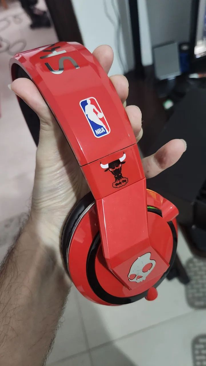 Fone skullcandy mix master Versão NBA chicago bulls original