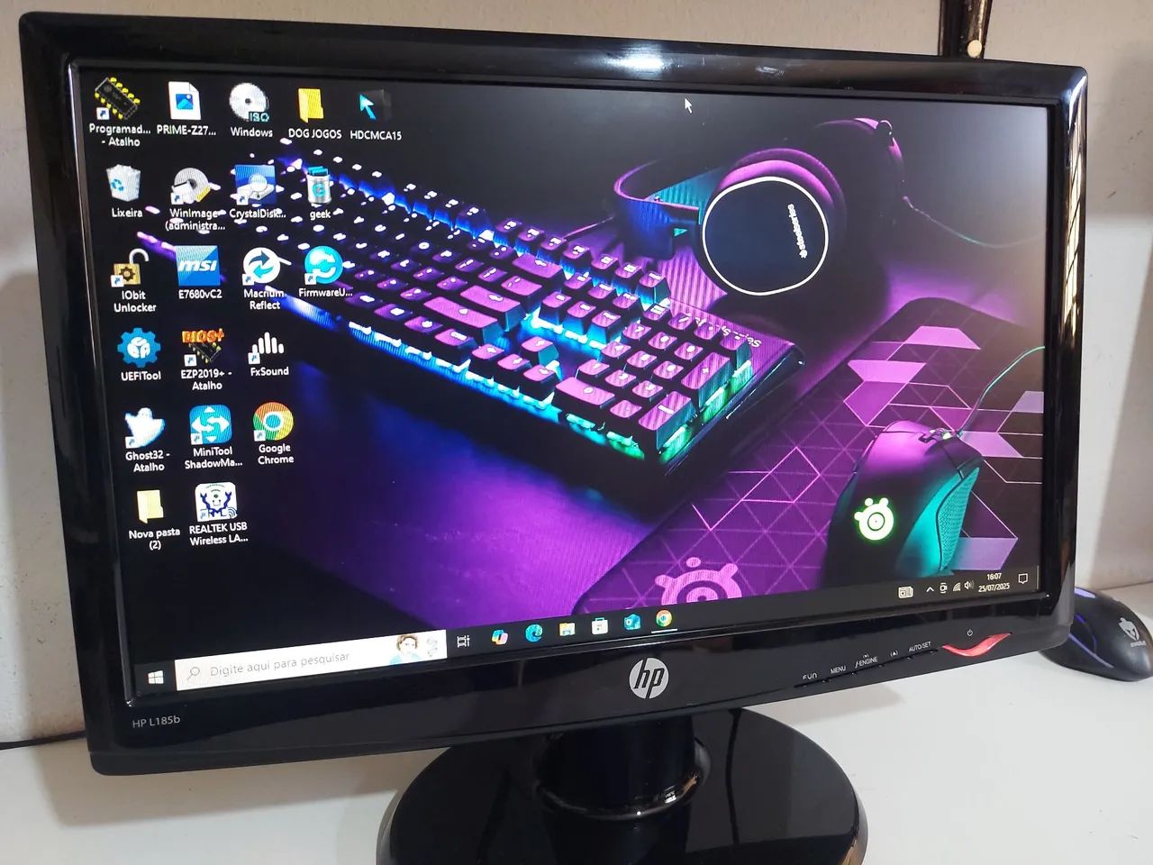 Monitor HP 19 polegadas widescreen. Novinho 