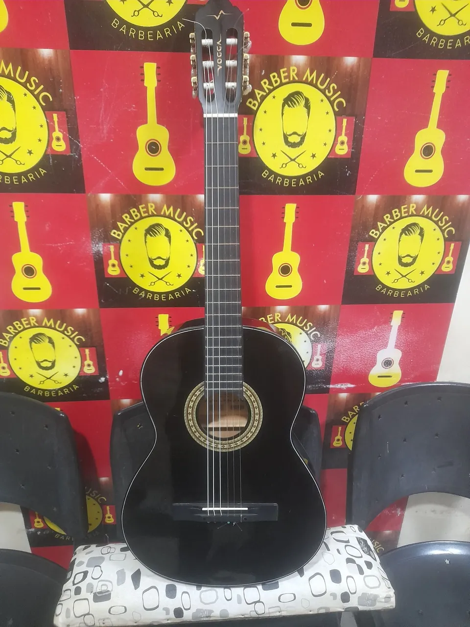 Violão Clássico Vogga Preto modelo vca 204 tem tenso cordas de nailon novas aceito cartão