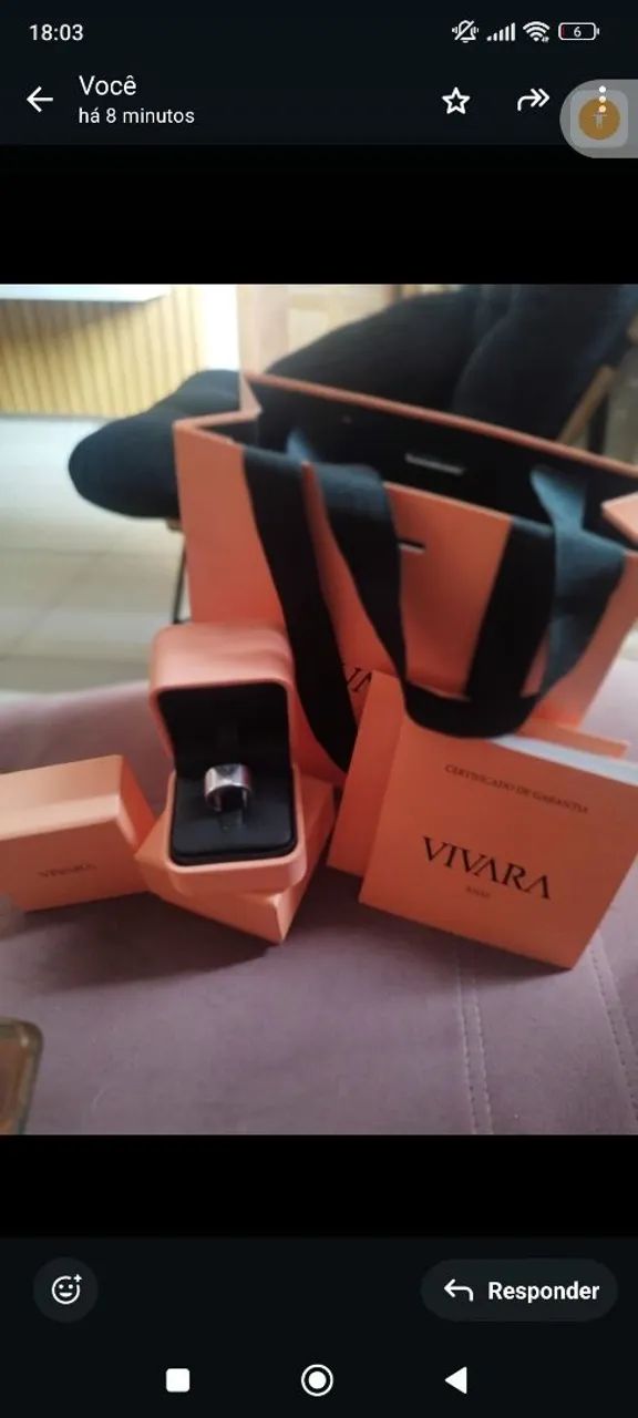 Anel Vivara em Prata