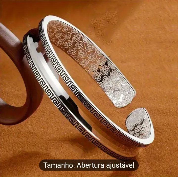 Pulseira Masculina de Prata 925 - Trança Retrô Torcida - Foto 2