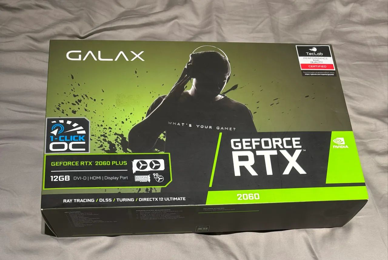 Placa de Vídeo NVIDIA GeForce RTX 2060 Plus (Aberto a negociação)