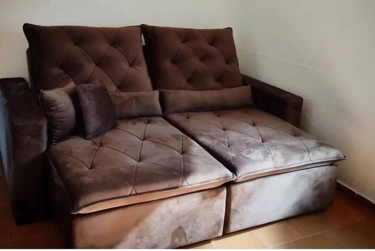 Sofá retrátil e reclinável Acolchoado luxo