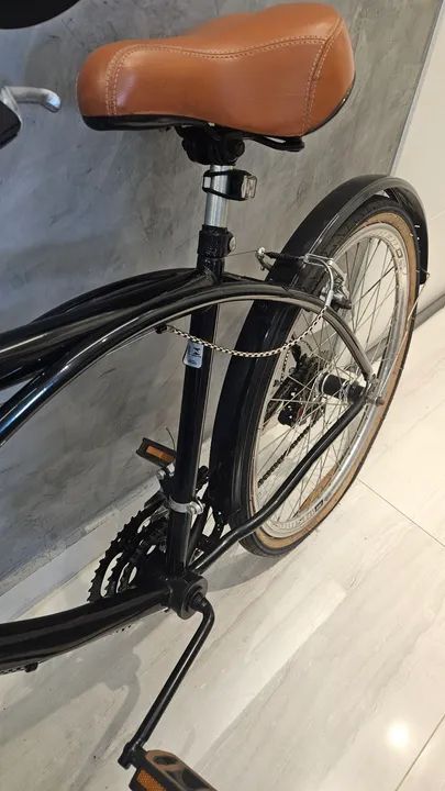 Bicicleta Retrô com cesta de vime - Foto 3