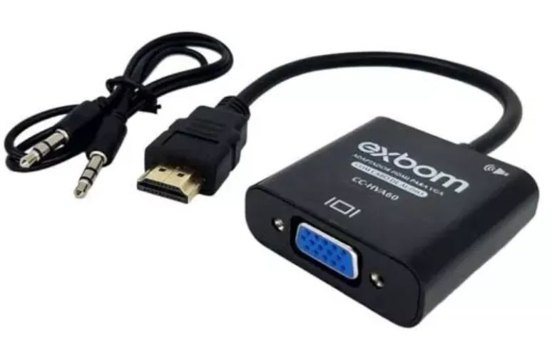 Adaptador Hdmi X Vga C/ Saída De Áudio Exbom CC-HVA60