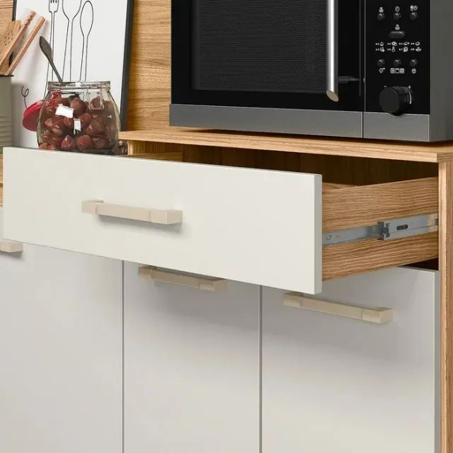 "Sofisticação na Sua Cozinha: Armário Yara com Design Moderno e Amplo Espaço" - Foto 2