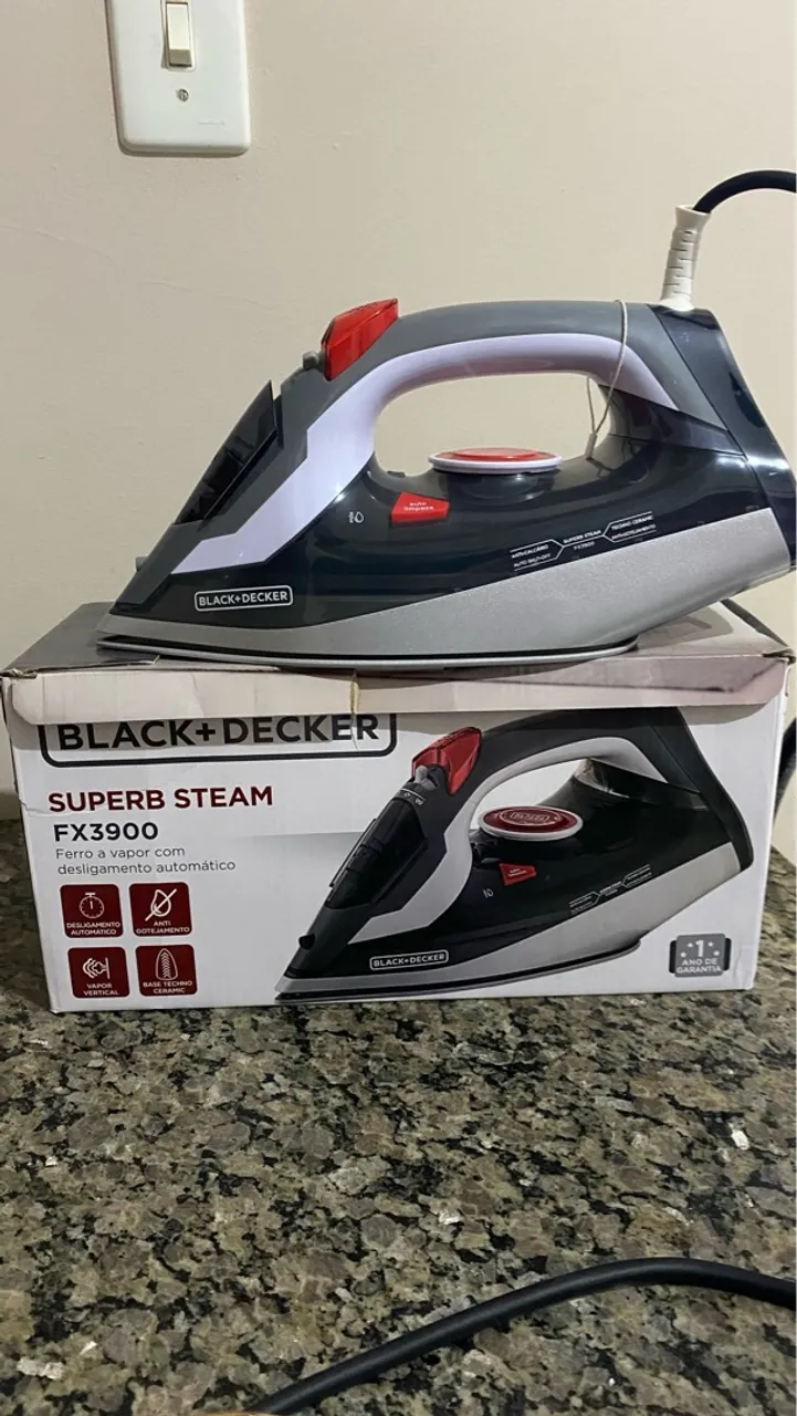 Ferro de Passar Superb Steam FX3900 Black+Decker