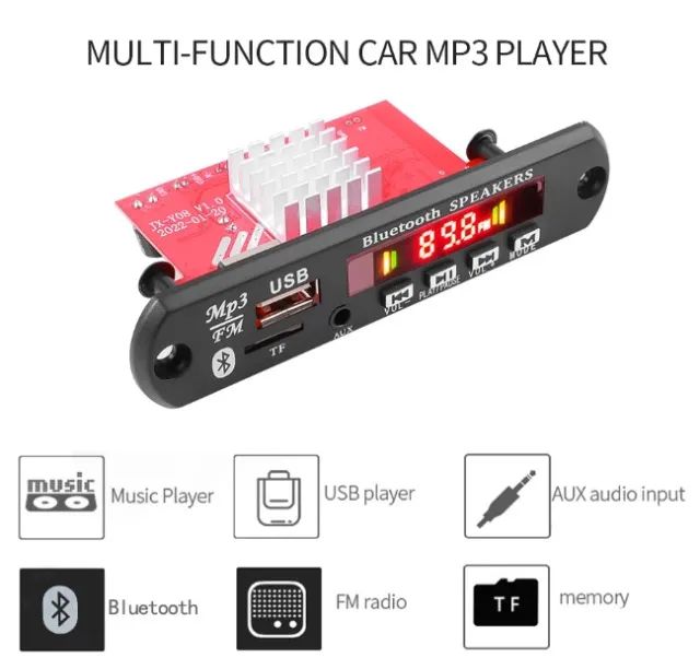 Placa MP3 Amplificada 120W SOM - Foto 3