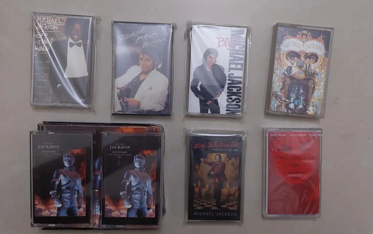 Coleção fita Cassete K7 Michael Jackson discografia original 