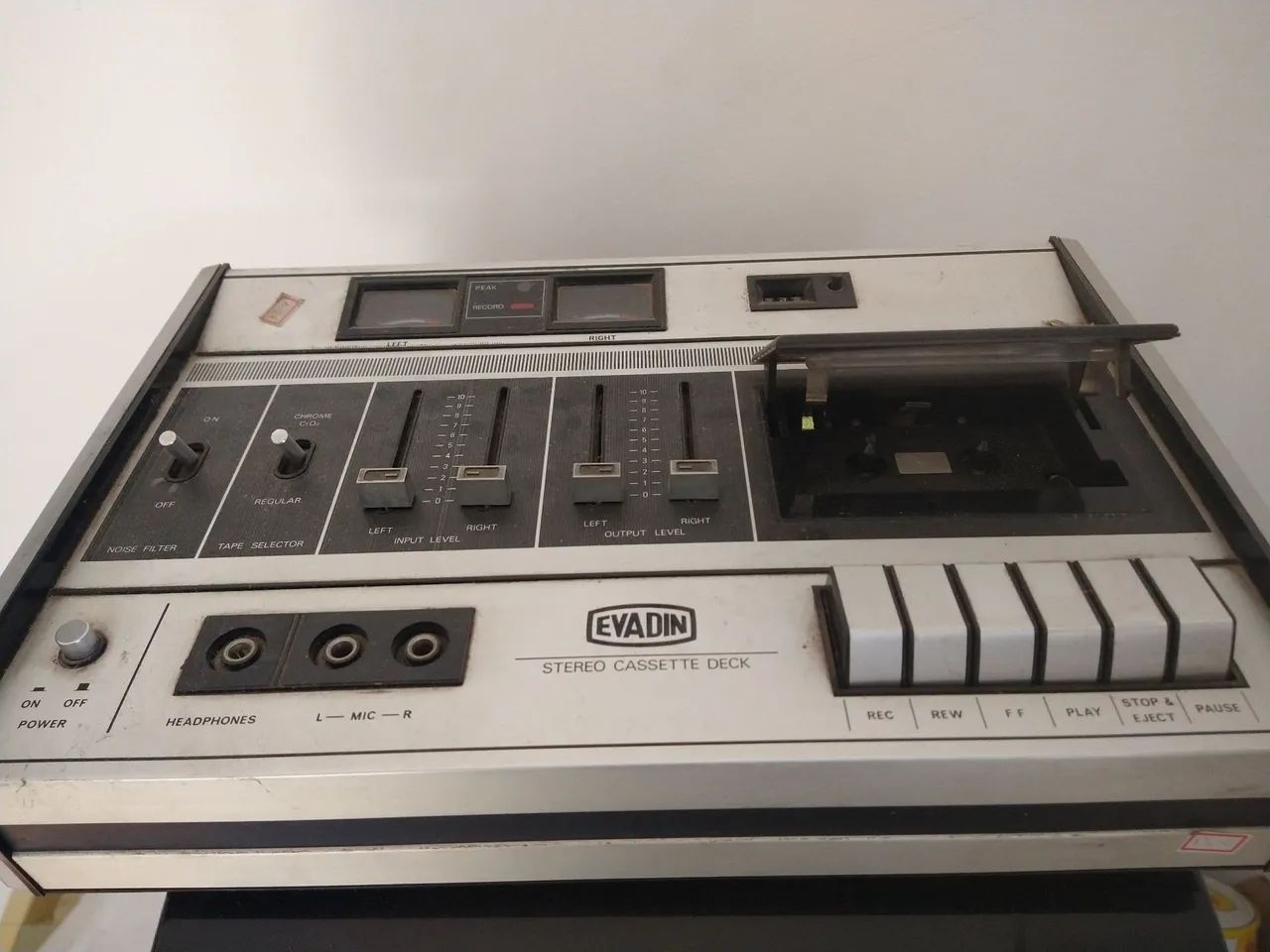 Gravador Cassete Evadin Stereo - Vintage - Foto 2
