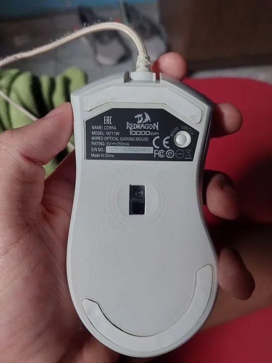 Mouse Gamer Redragon Cobra, Chroma RGB, 10000DPI, 7 Botões, Lunar White - M711W - Foto 5