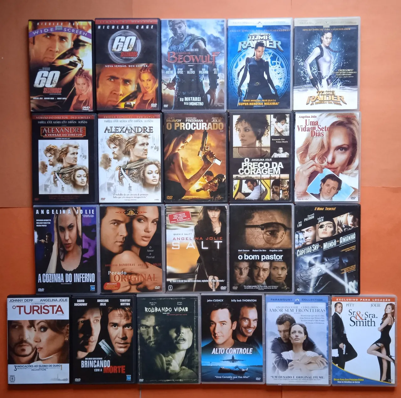 Dvd Coleção Angelina Jolie - 21 Dvds
