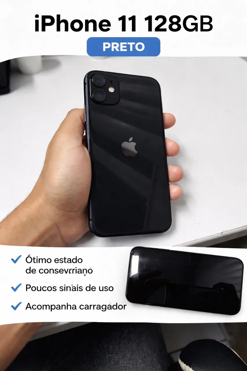 iPhone 128GB - Preto - Foto 2
