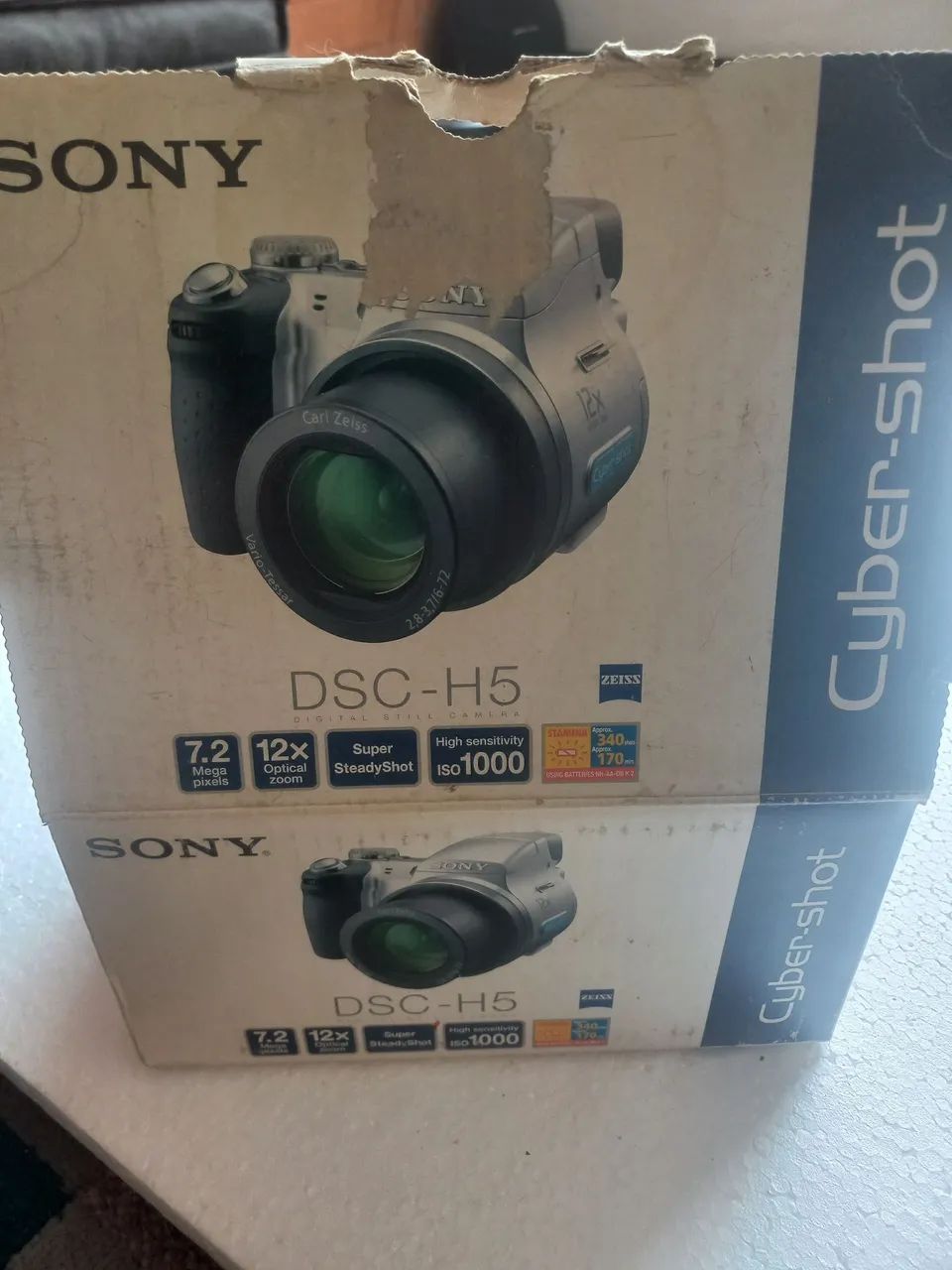 Câmera Digital Sony DSC-H5 - 7.2MP, Zoom 12x