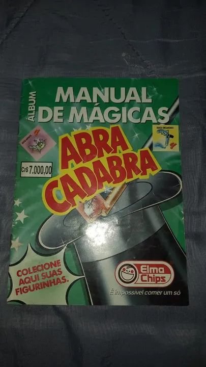 Álbum de Figurinhas Manual De Mágicas Elma Chips Anos 90