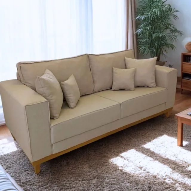 Sofá Living Linho Novo 180cm BelaRocha
