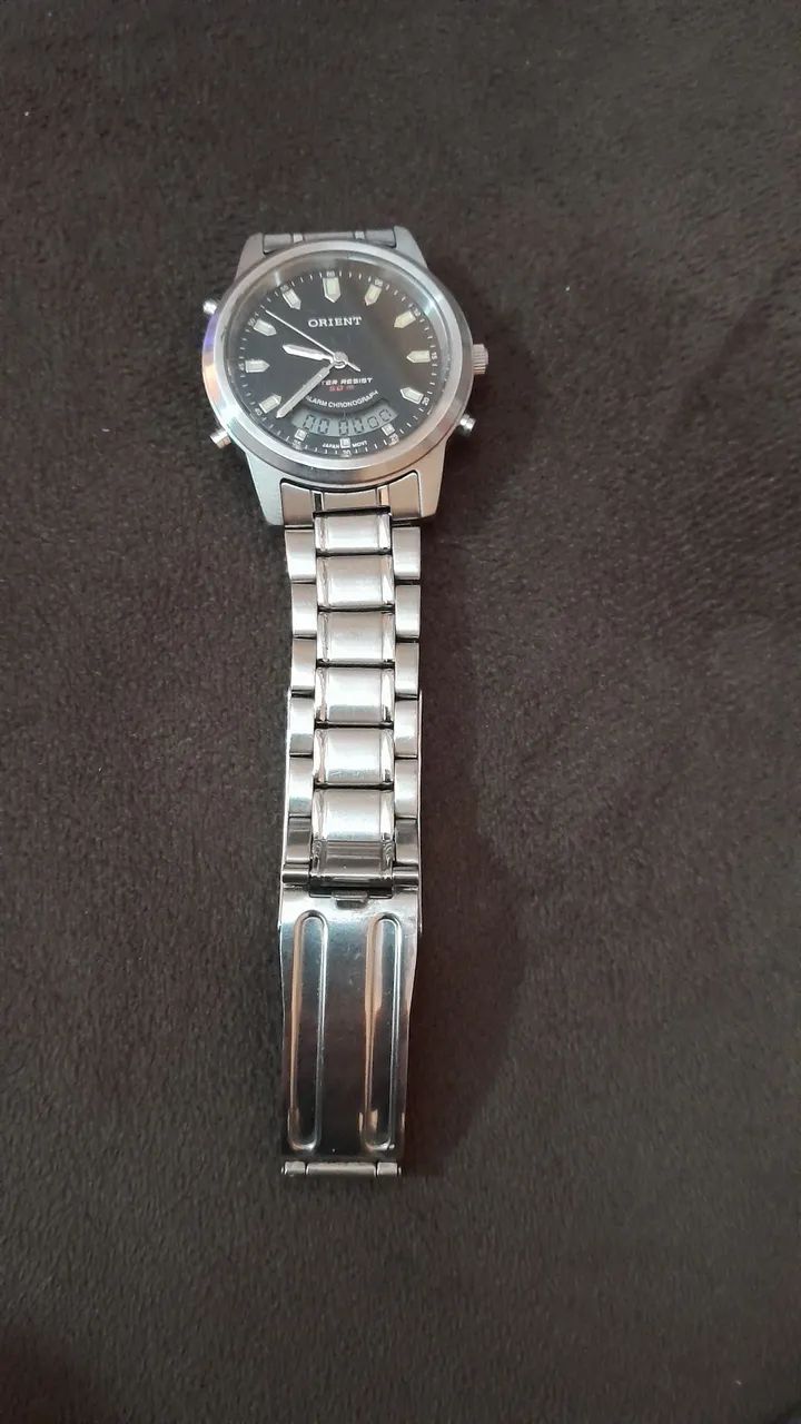 Relogio oriente original (a prova d'água 50 mts)