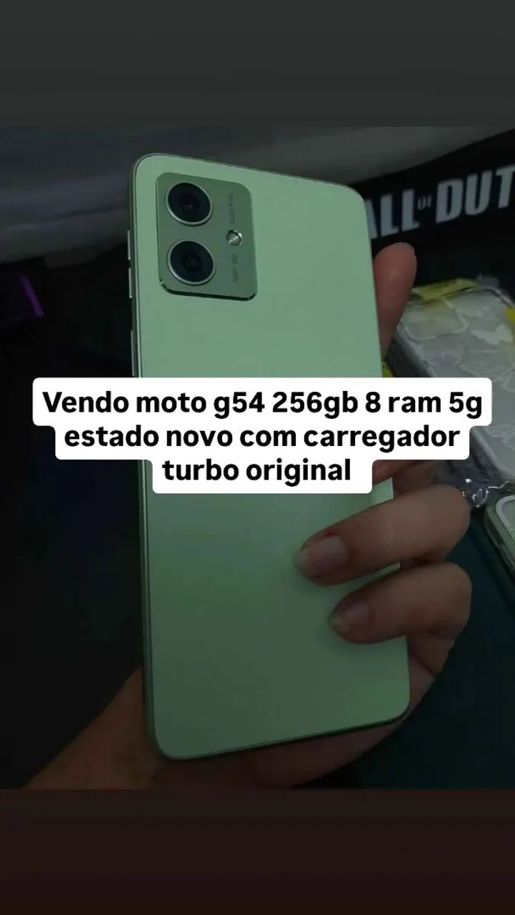 Moto g54 5g 256gb 8 ram novo com carregador turbo original