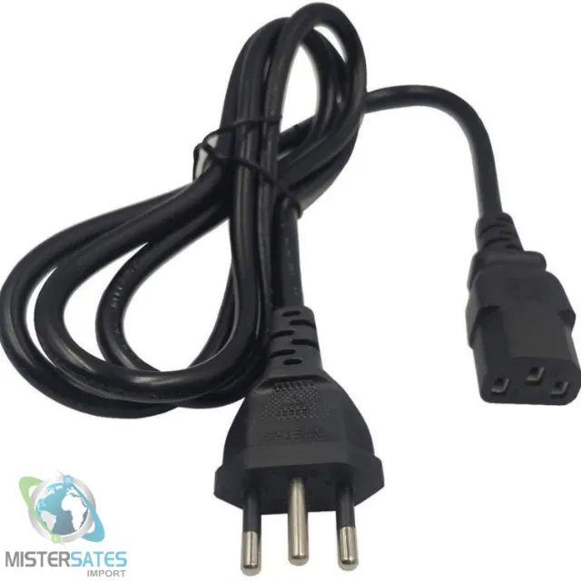 Cabo De Fonte Tripolar 1,20m 7mm Para Tv Notebook Pc Fonte - COD 991