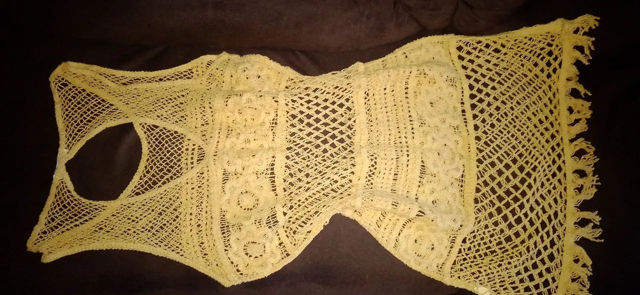 Vestido de Crochê Amarelo - Verão e Praia - Foto 2