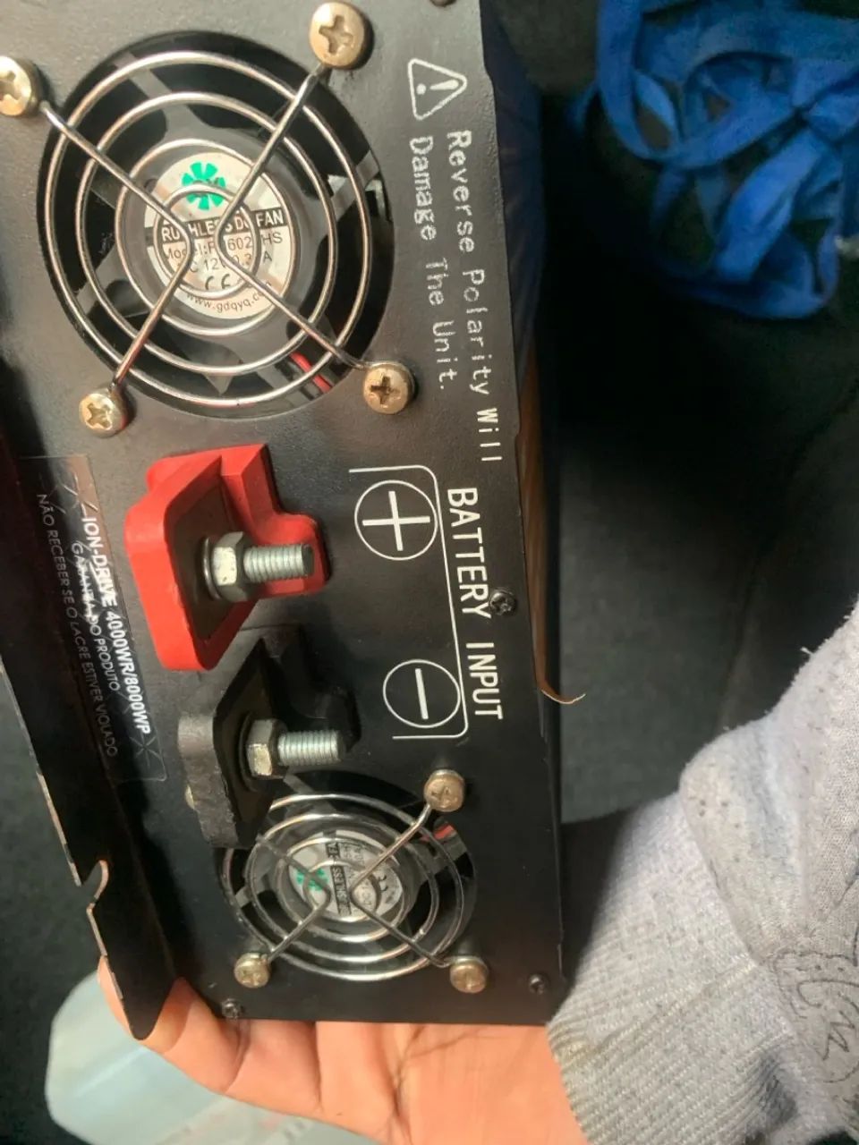 Inversor de Tensão ION-DRIVE 4000WR/8000WP 12v 127v - Foto 4