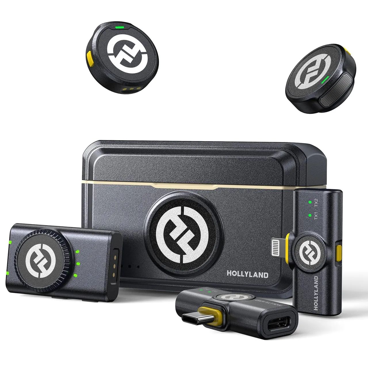 Microfone de Lapela Sem Fio Hollyland Lark M2 COMBO - Novo - Foto 2