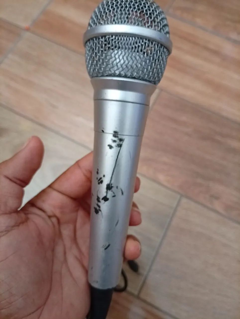 Microfone com fio entrada p10 - Foto 3