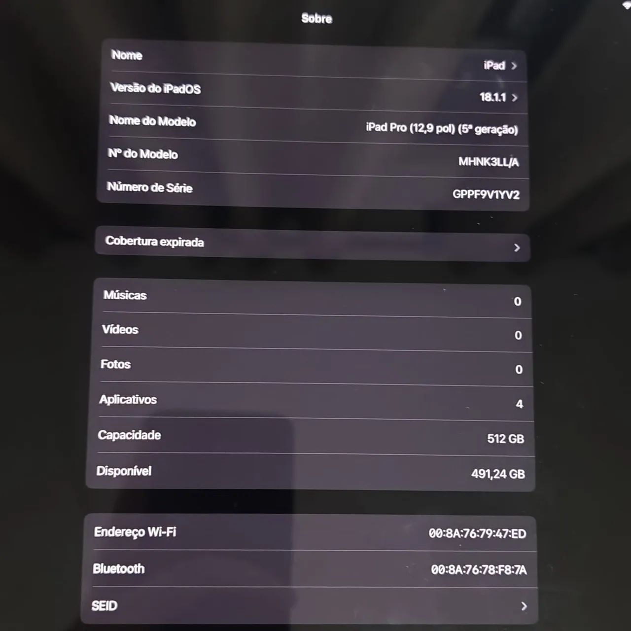 iPad pro 5 / 12.9pol / 512G / Apple com Magic Keyboard - Foto 3