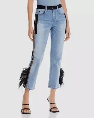 Calça Jeans Hellessy com Detalhes de Penas