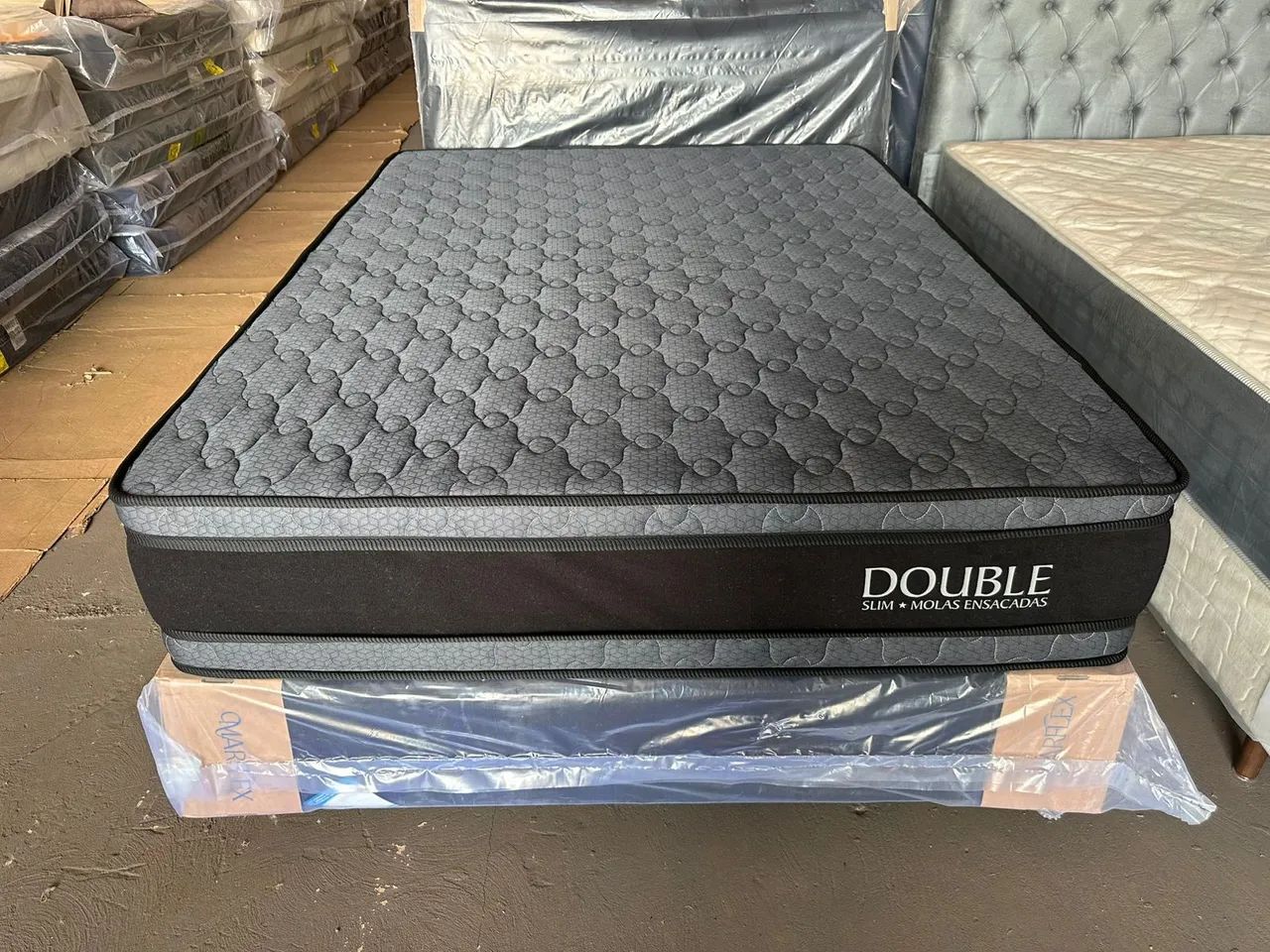 Melhor preço e qualidade cama casal nova molas ensacadas  - Foto 2