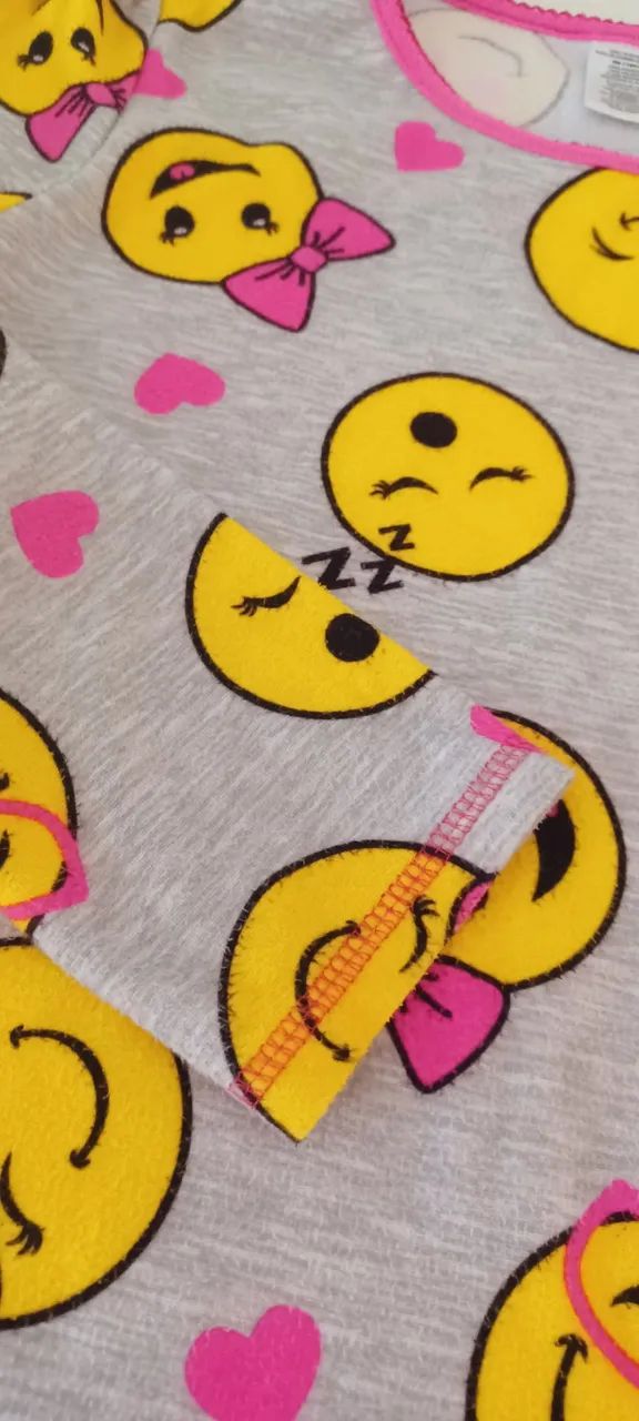 Camisola Infantil Emoji Divertida - Confort 7/8 anoso e Estilo! - Foto 5