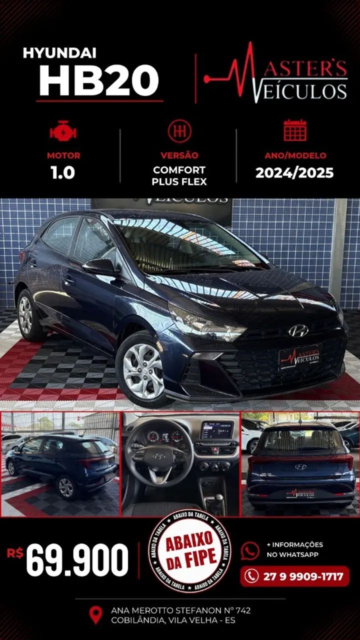 Hyundai Hb20 HB20 Comfort Plus 1.0 Flex 12V Mec. 2025