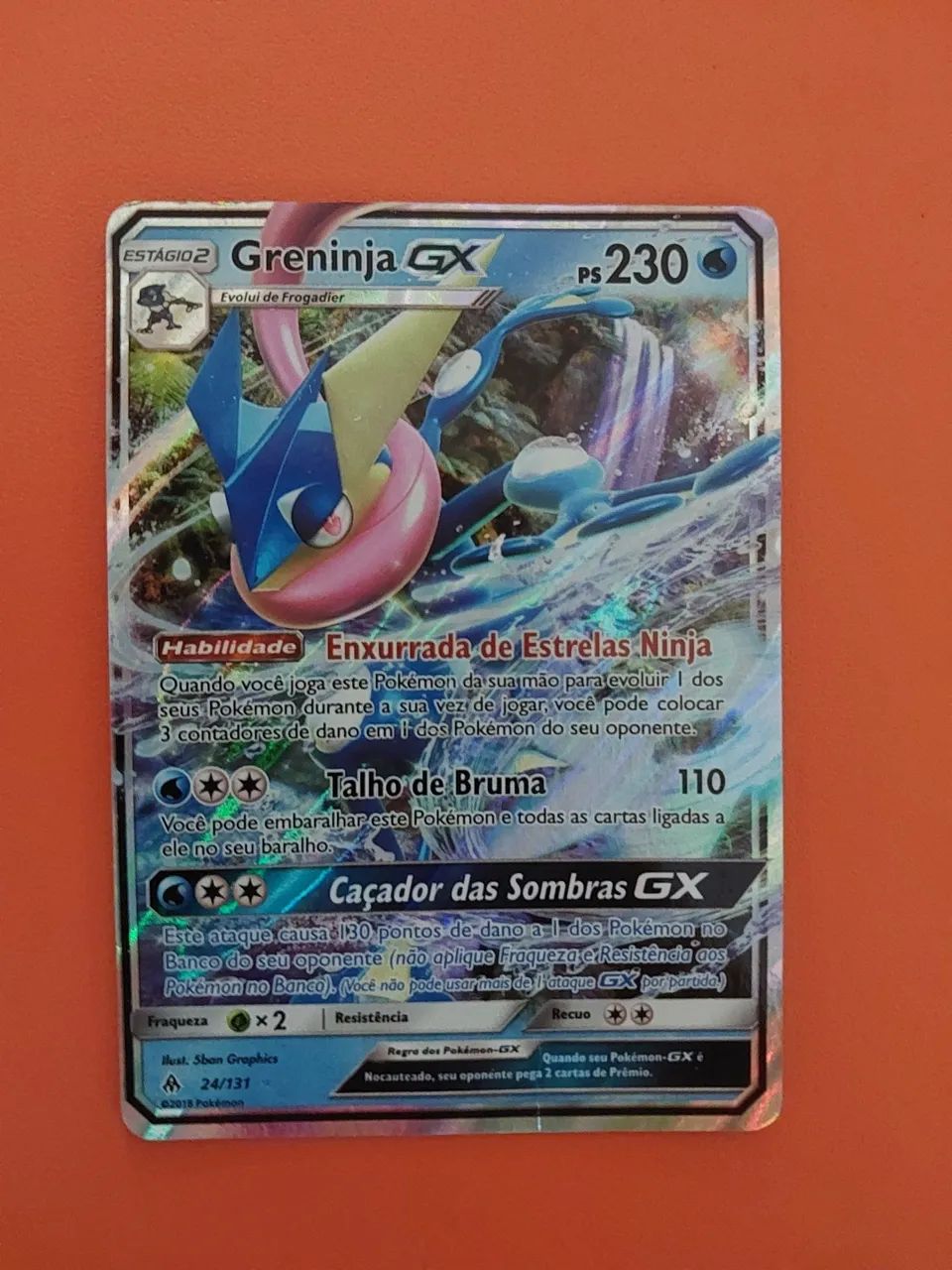 Carta pokemon greninja GX