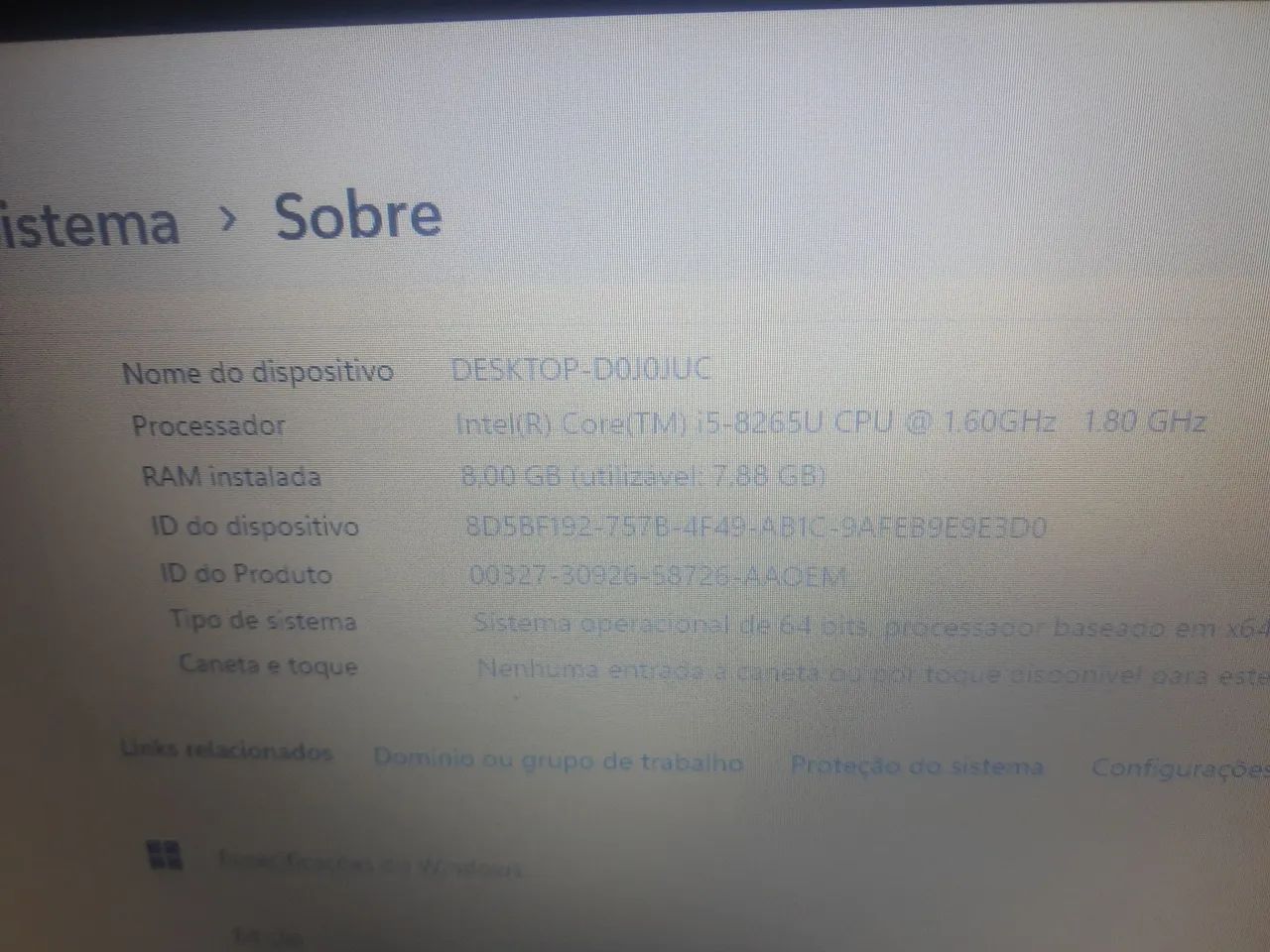 Notebook Lenovo  i5 oitava geração windows 11 pacote office  - Foto 5