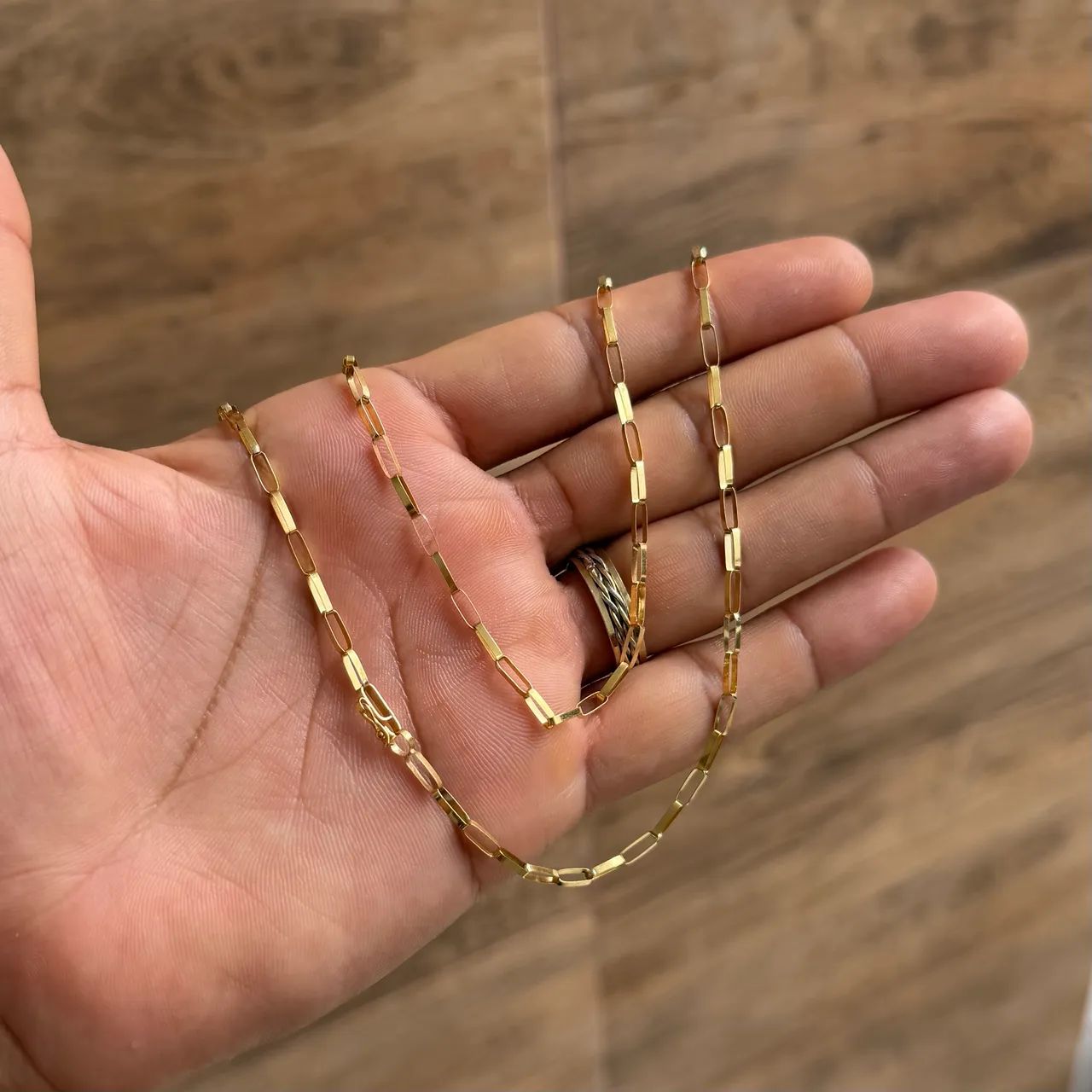 Cordão Tijolinho em Ouro 18k 