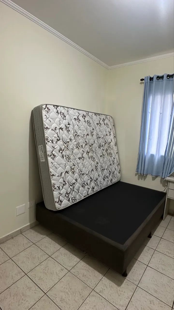 Cama box de casal praticamente nova  - Foto 5