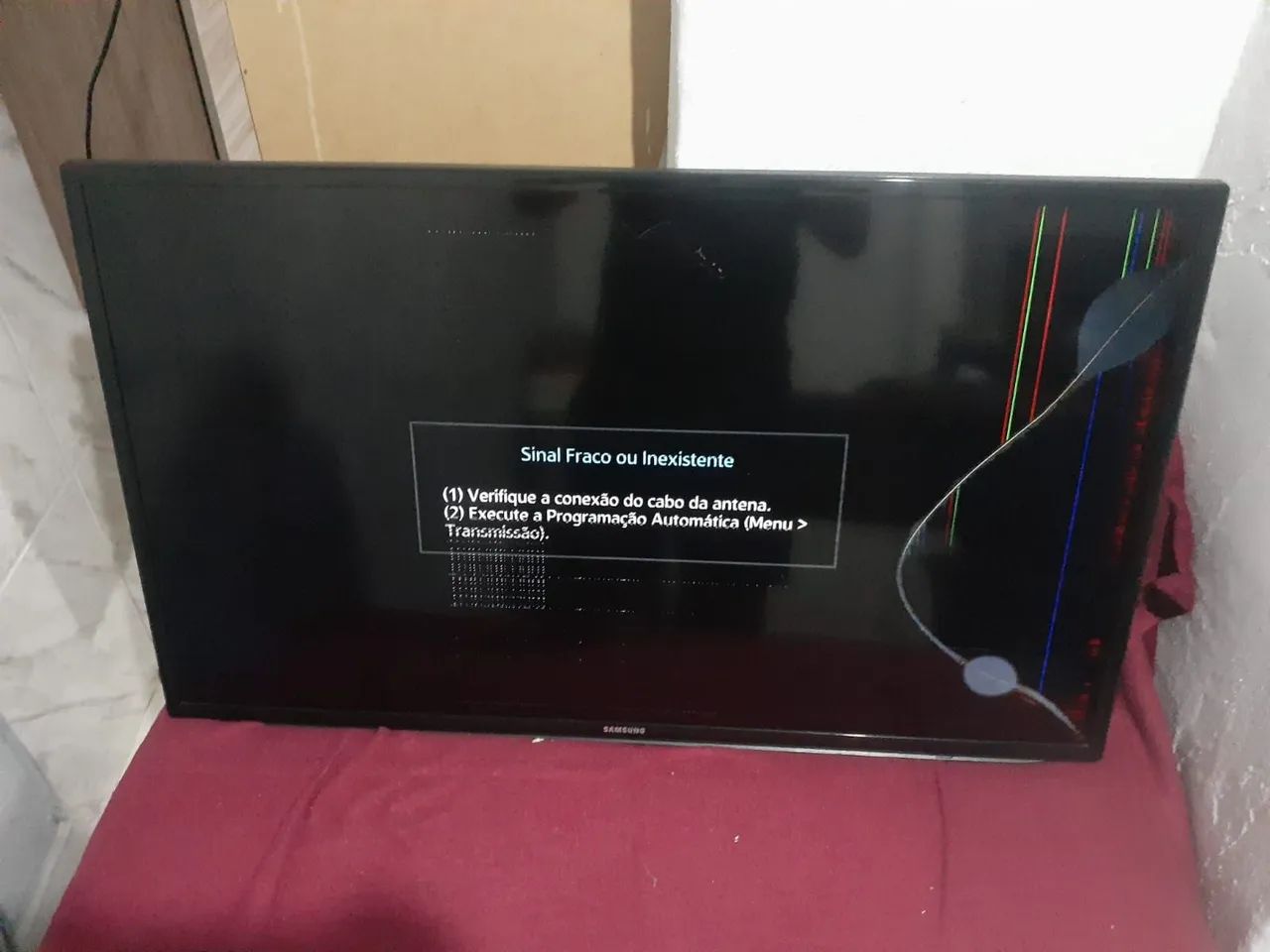 Tv Samsung smart 40 polegadas,tela quebrada! Aceito proposta  - Foto 2
