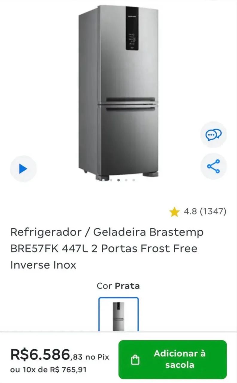Geladeira Inverse Brastemp