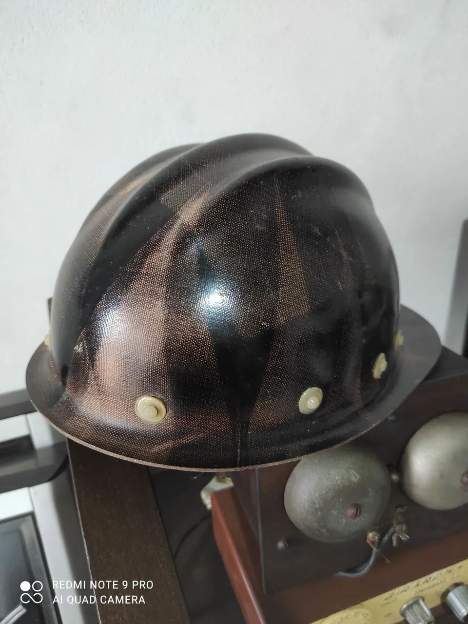 Capacete de fibra, antigo: - Foto 3
