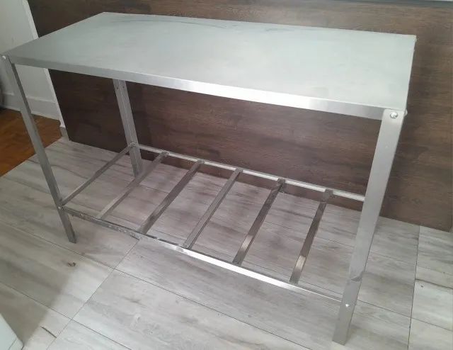 Forno de Saro pizza 40cm com pedra refrataria, mesa inox e caixas de pizza, R$ 1800,00 - Foto 4