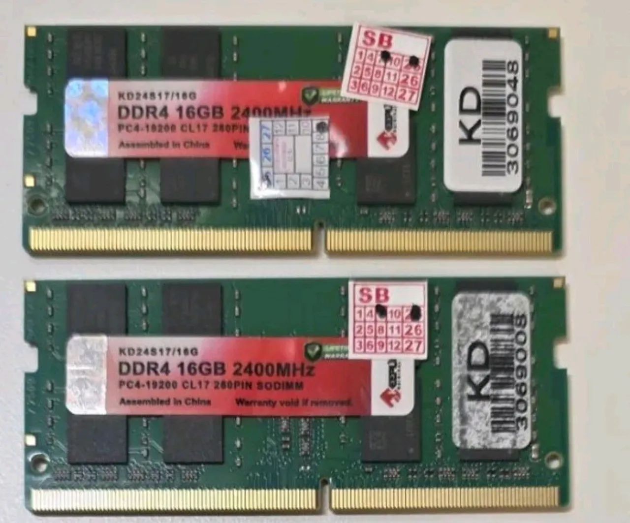 Memoria RAM Sodimm marca KeepData  (2x16GB) - Preço imbatível, pode comparar.