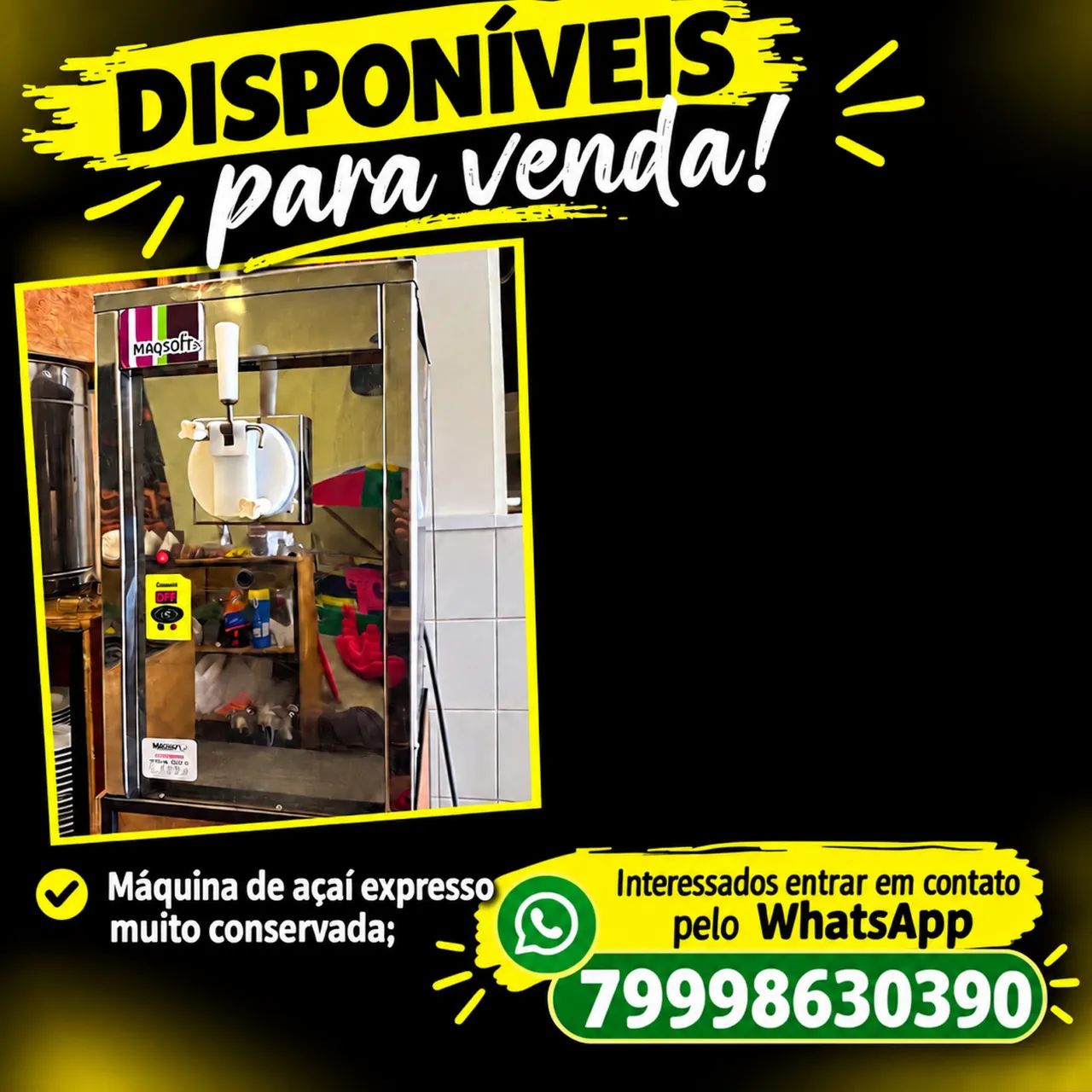 Vendo máquina de açaí expresso