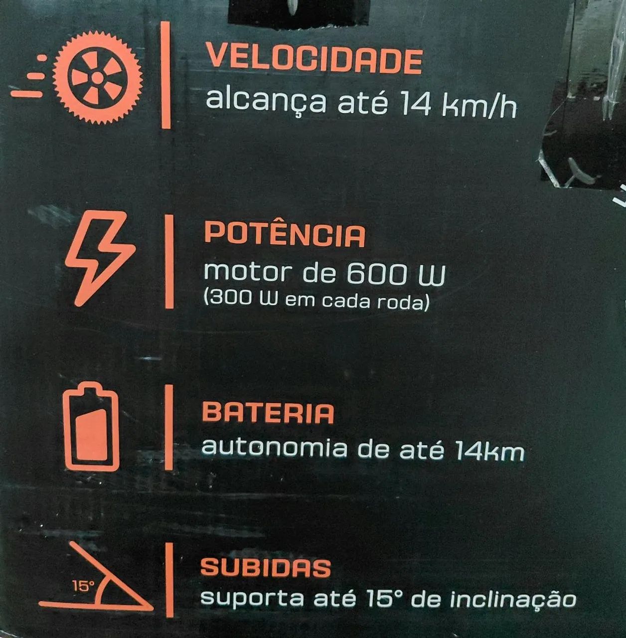 8,5 Polegadas Cross Off Road Hoverboard Skate Electrico | Em Perfeito Estado - Foto 5
