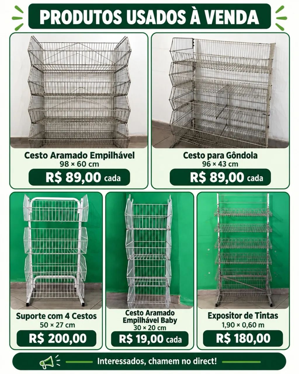 Cestos Aramados Expositores Para Loja - Foto 5