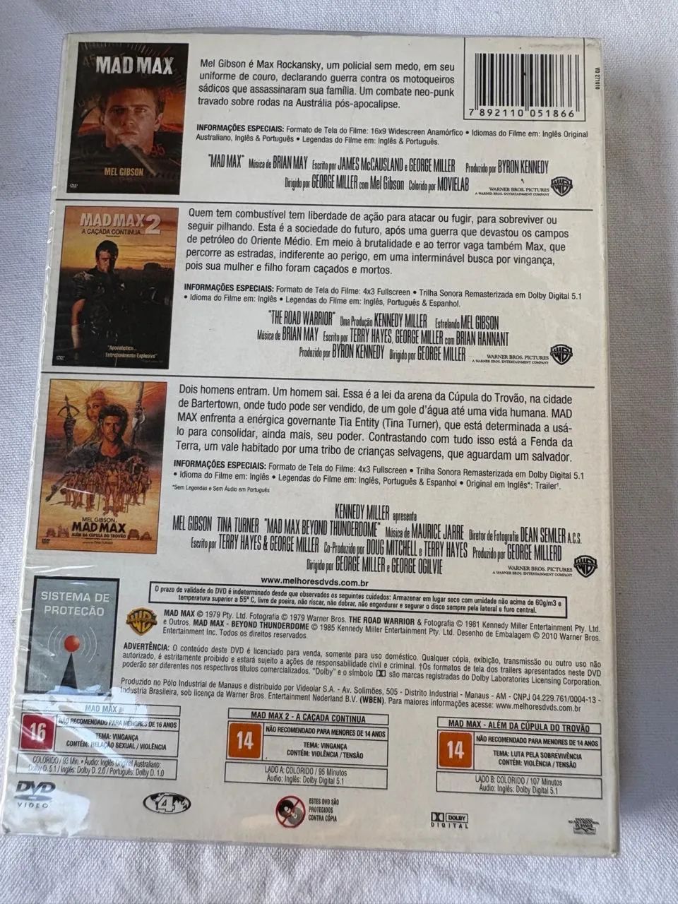 Box mad max 3 dvds lacrados - Foto 2