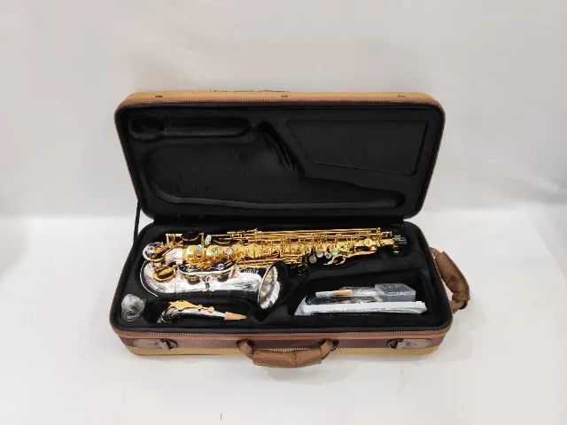 Sax Alto Tokai TSA-300GP Mib - Dourado c/ Prata - NOVO - Parcelo
