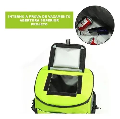 Mochila Térmica Impermeável 30L Cooler Bag - Conserva 36 Latas - Foto 4