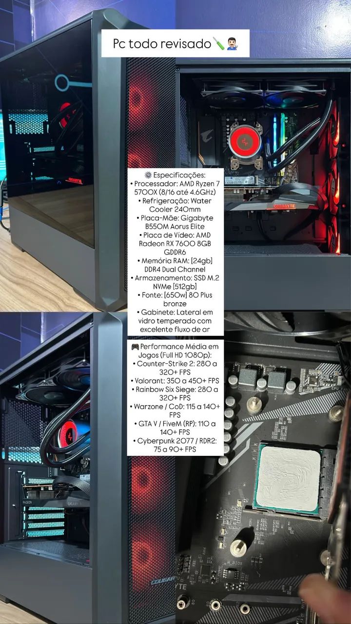 PC Gamer Alto Desempenho