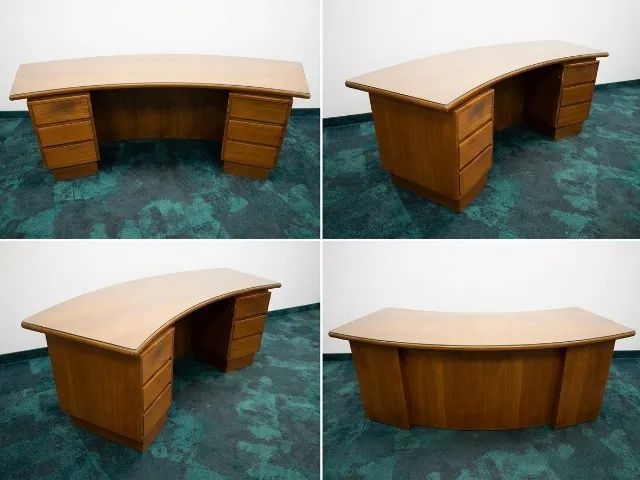 Mesa com 2 Gaveteiros com estampa de vidro - Foto 2